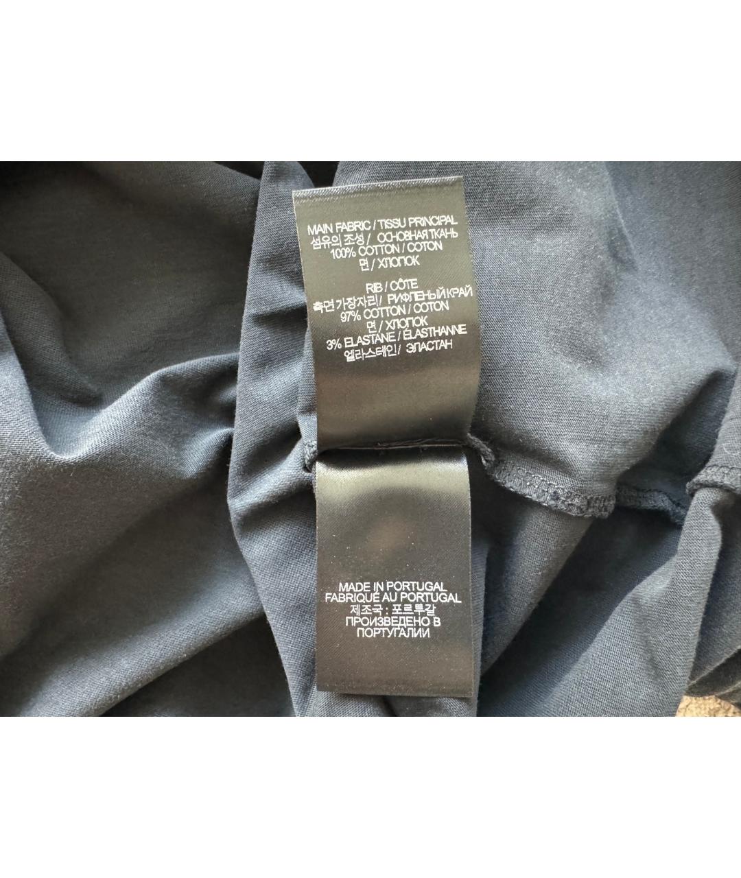 VETEMENTS Черная хлопковая футболка, фото 8