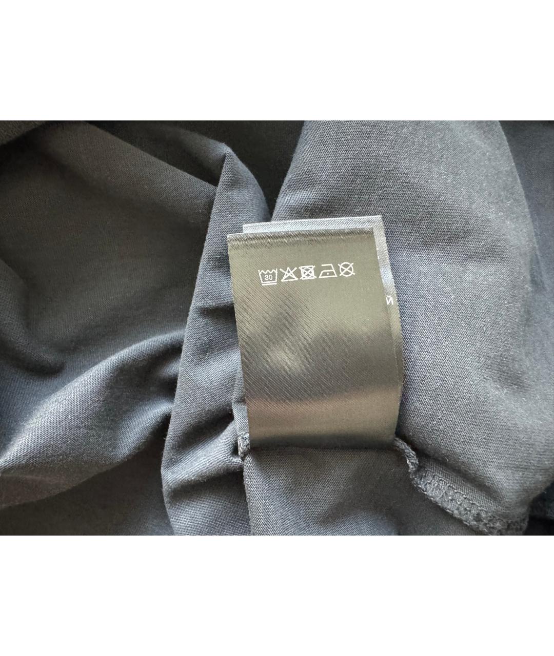 VETEMENTS Черная хлопковая футболка, фото 9