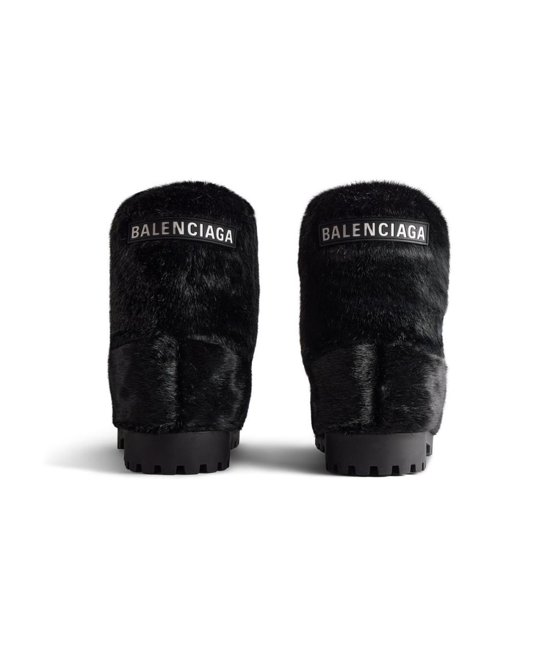 BALENCIAGA Черные высокие ботинки, фото 4