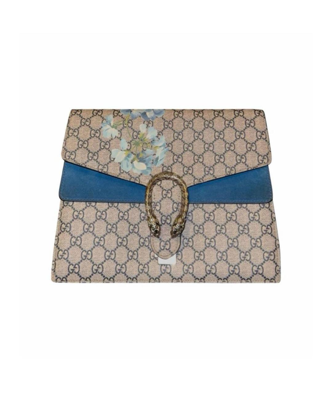 GUCCI Синяя сумка с короткими ручками из лакированной кожи, фото 8