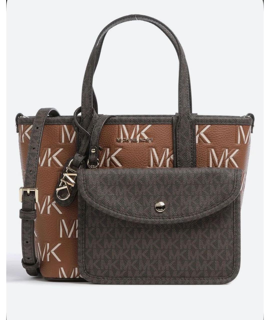 MICHAEL KORS Коричневая сумка тоут, фото 5
