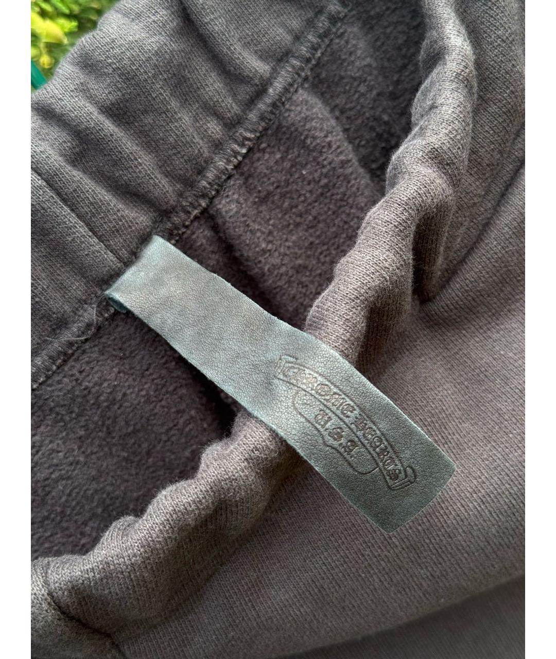 CHROME HEARTS Черные хлопковые повседневные брюки, фото 5
