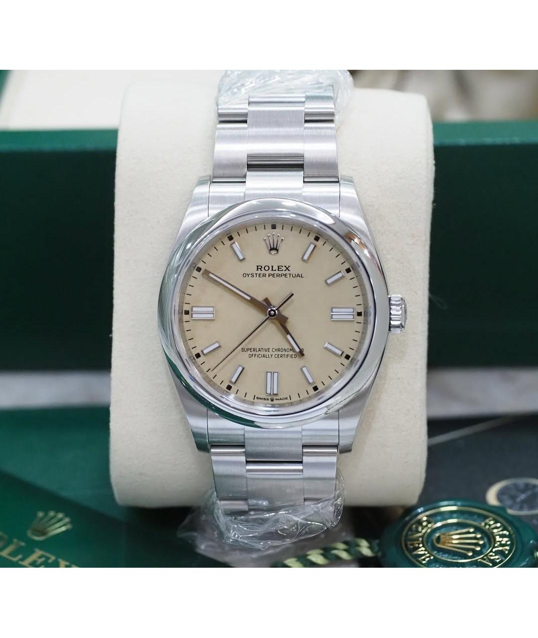 ROLEX Желтые часы, фото 2