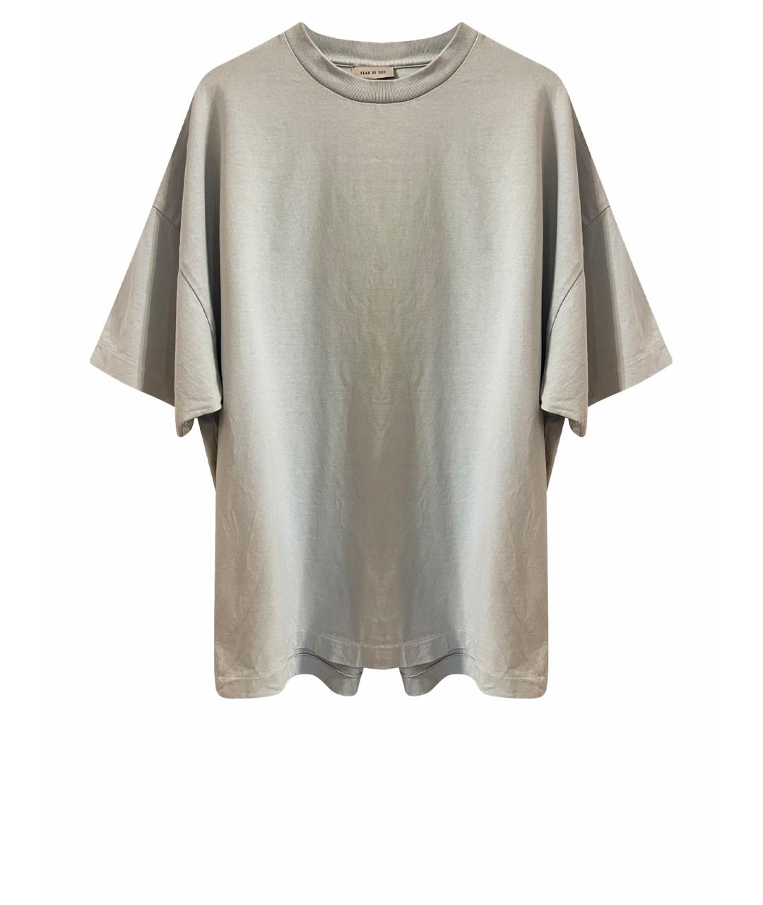 FEAR OF GOD Серая хлопковая футболка, фото 1