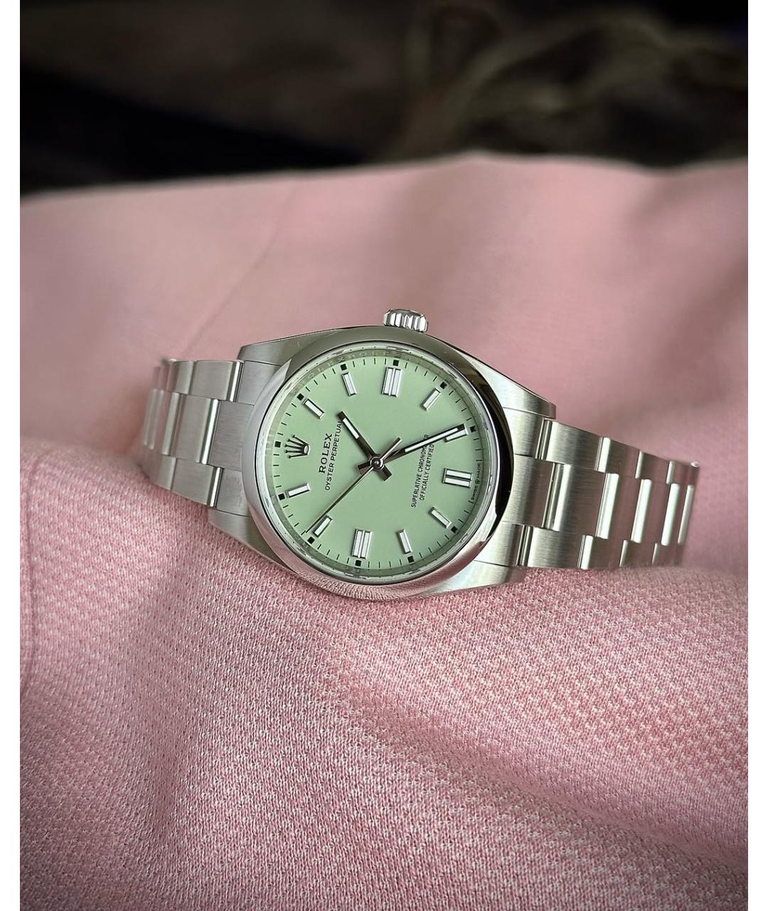 ROLEX Зеленые часы, фото 2