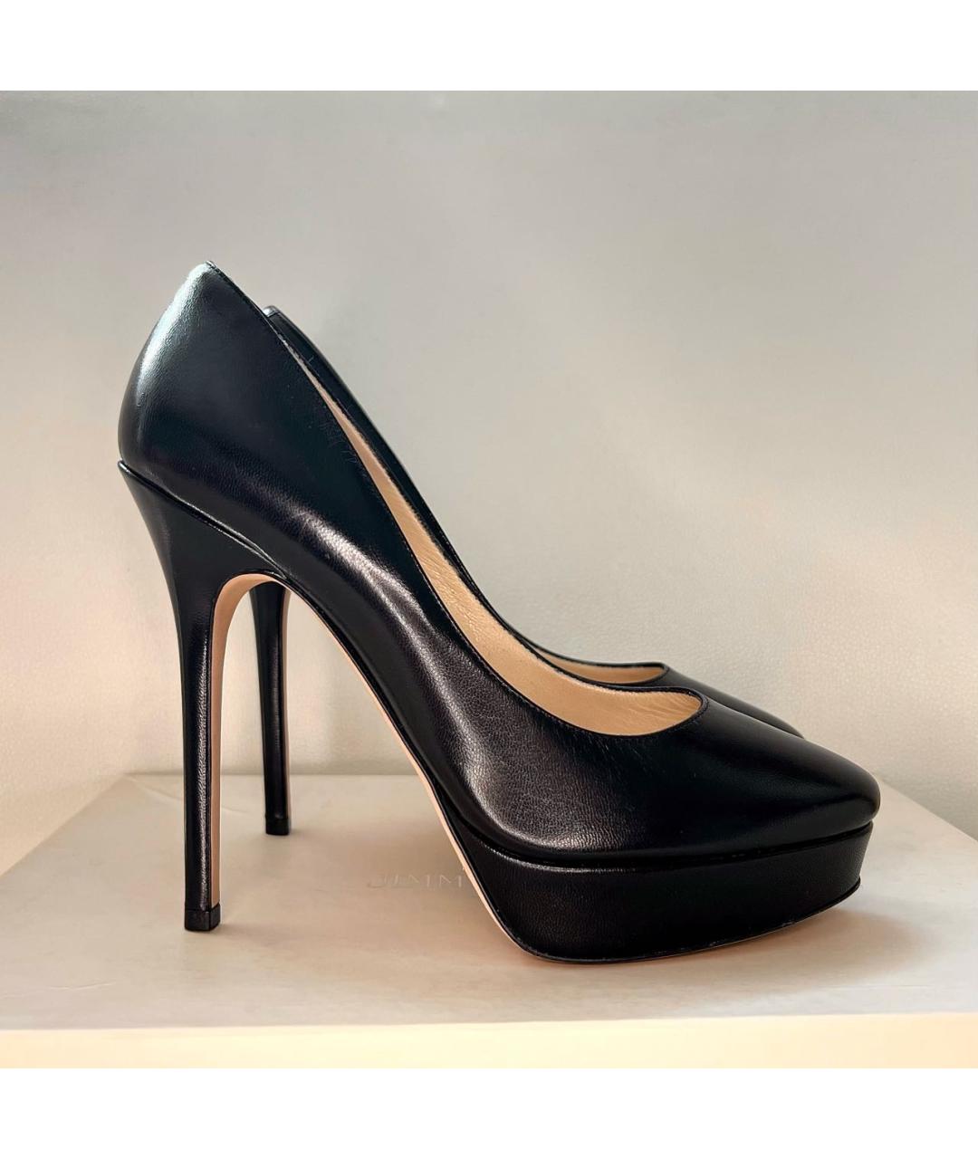 JIMMY CHOO Черные кожаные туфли, фото 9
