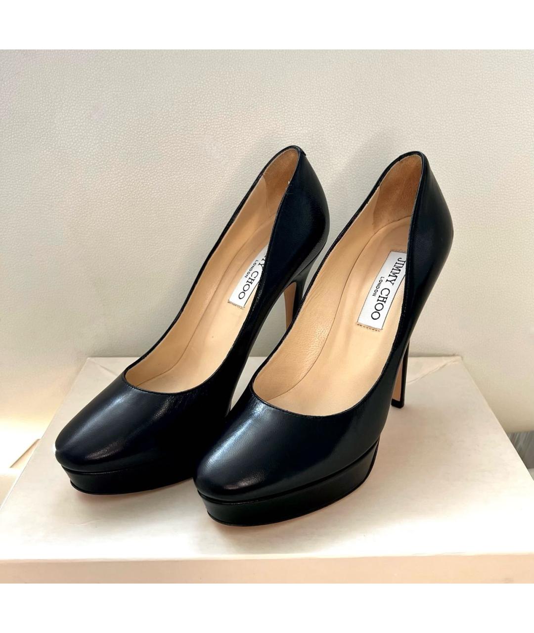 JIMMY CHOO Черные кожаные туфли, фото 6