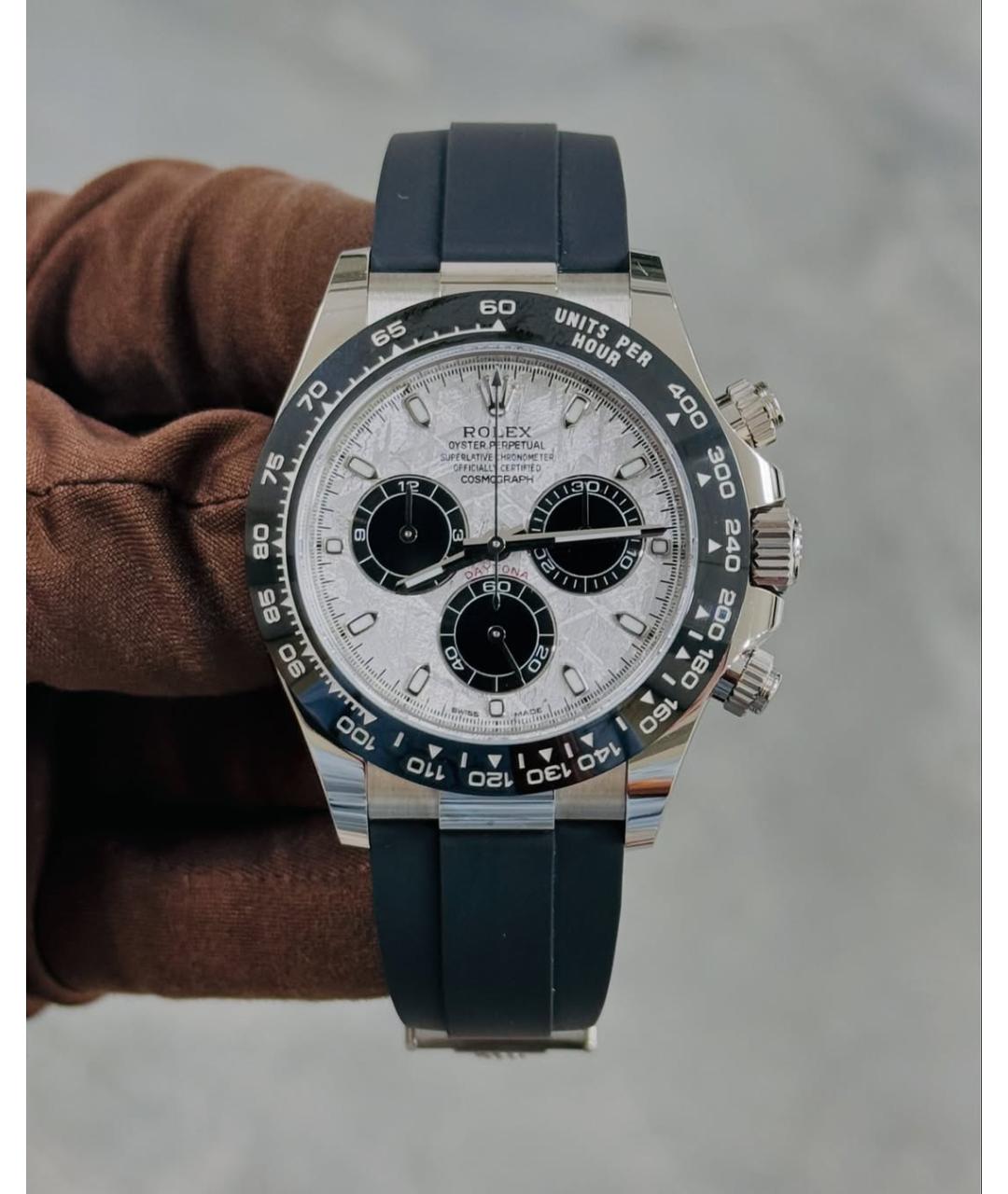 ROLEX Серые часы из белого золота, фото 2