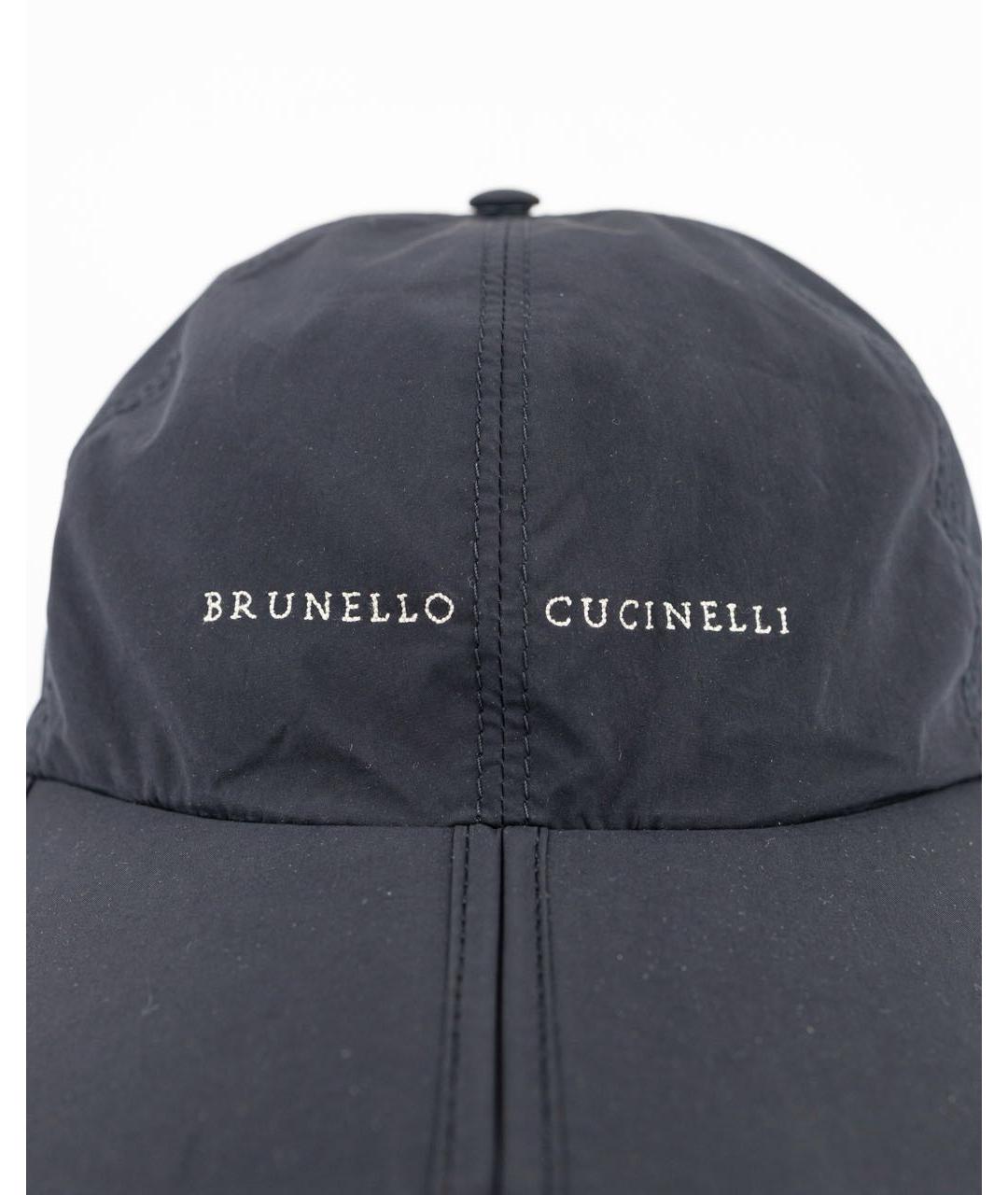 BRUNELLO CUCINELLI Черная кепка/бейсболка, фото 4