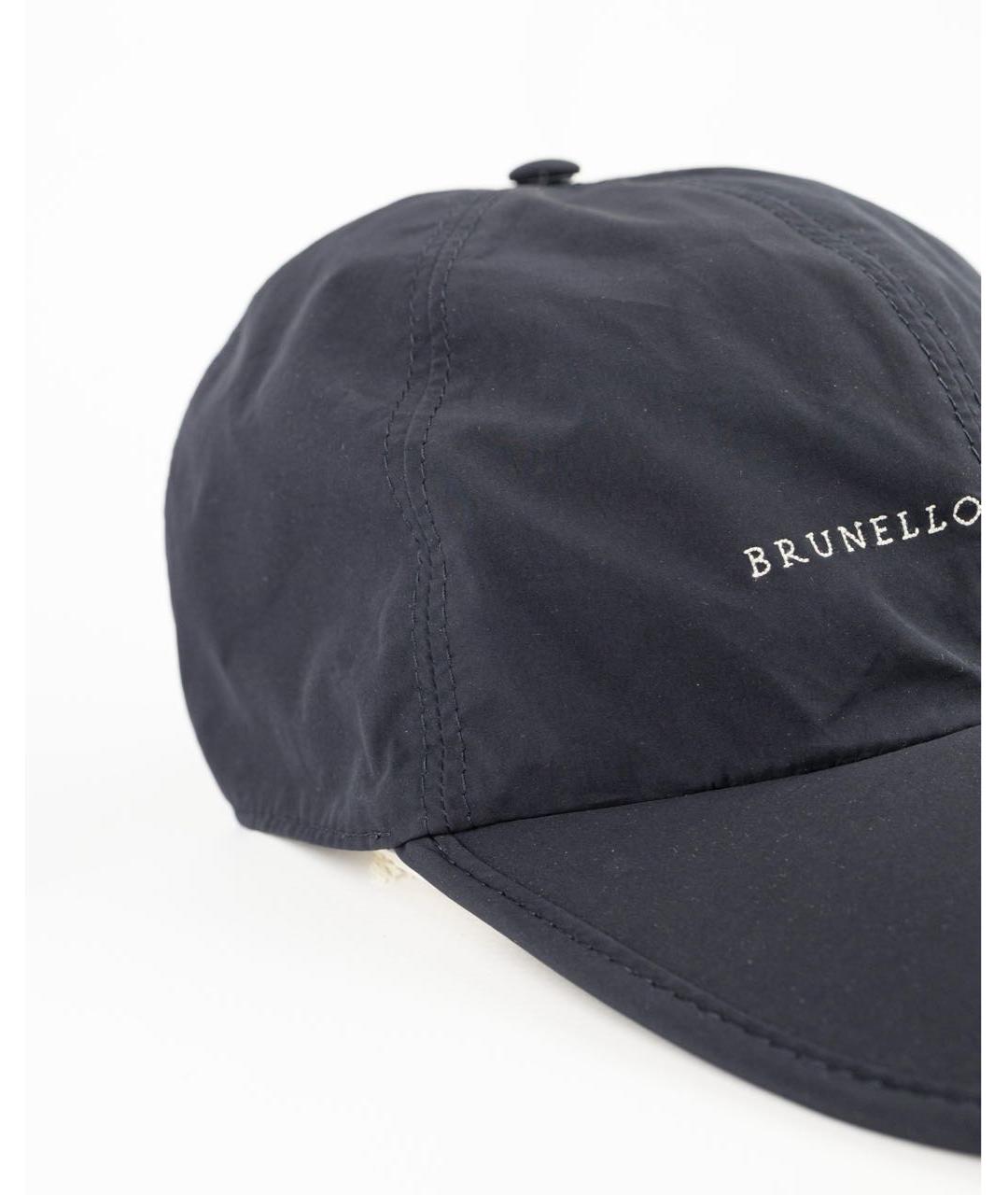 BRUNELLO CUCINELLI Черная кепка/бейсболка, фото 2