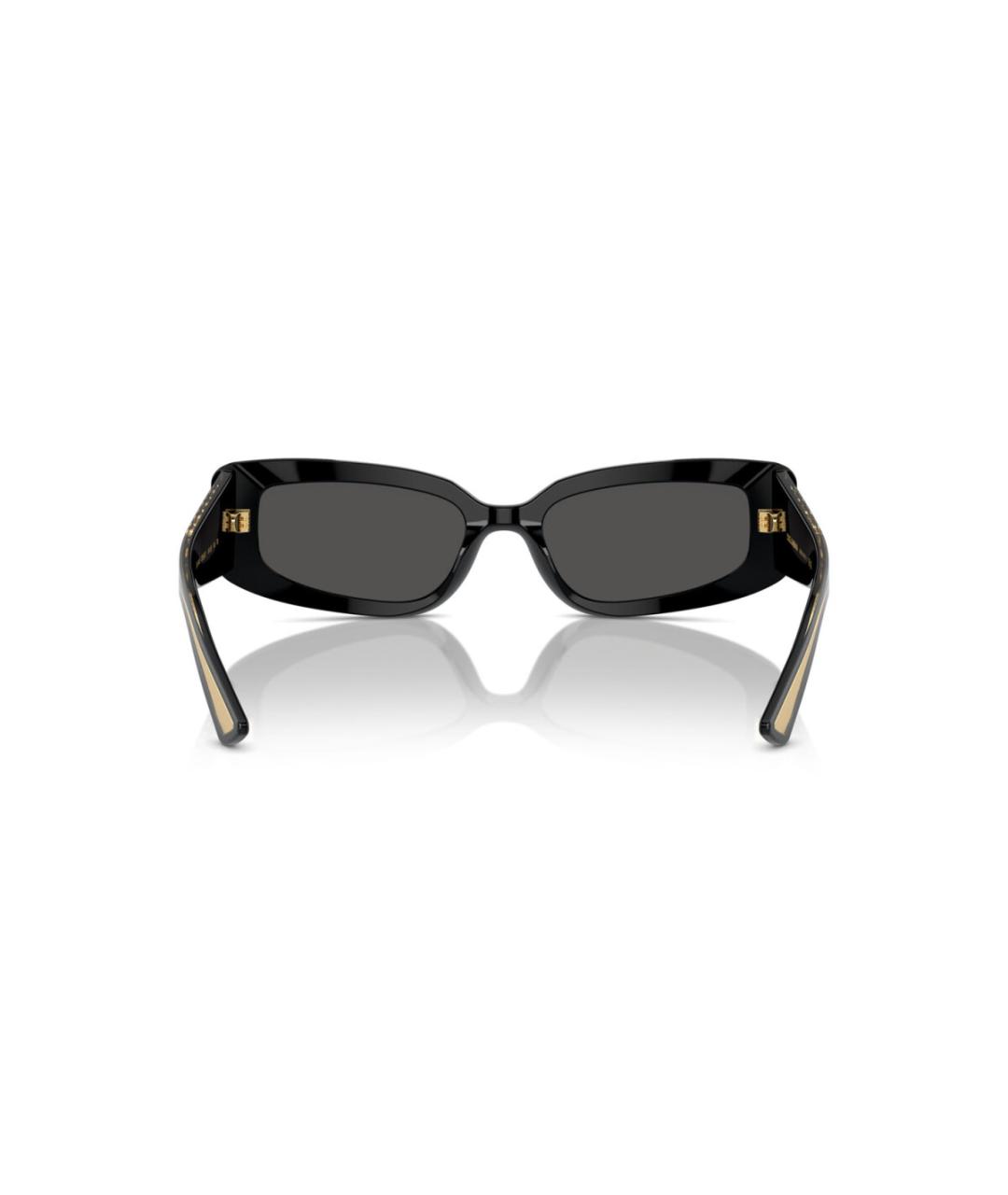 DOLCE&GABBANA Черные пластиковые солнцезащитные очки, фото 5