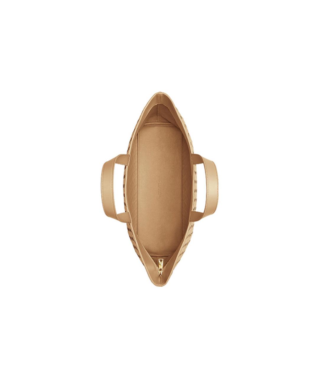 BOTTEGA VENETA Бежевая сумка с короткими ручками, фото 3