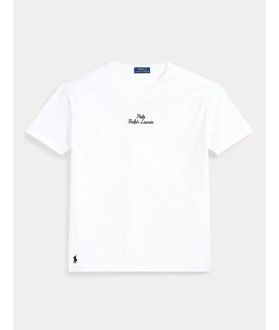 POLO RALPH LAUREN Белая хлопковая футболка, фото 6