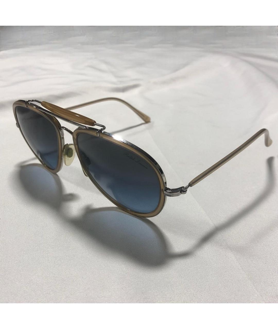 RALPH LAUREN Хаки пластиковые солнцезащитные очки, фото 2