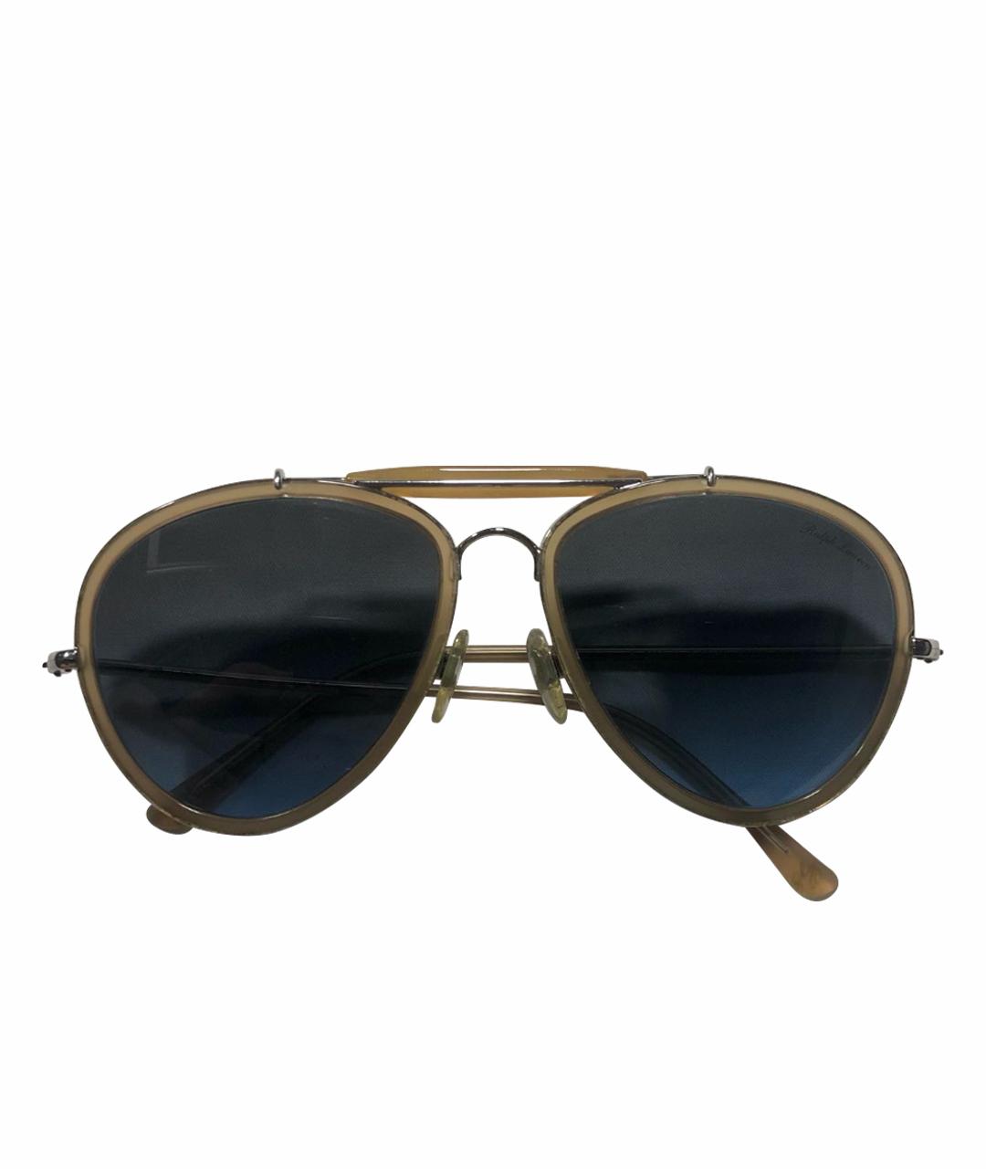 RALPH LAUREN Хаки пластиковые солнцезащитные очки, фото 1
