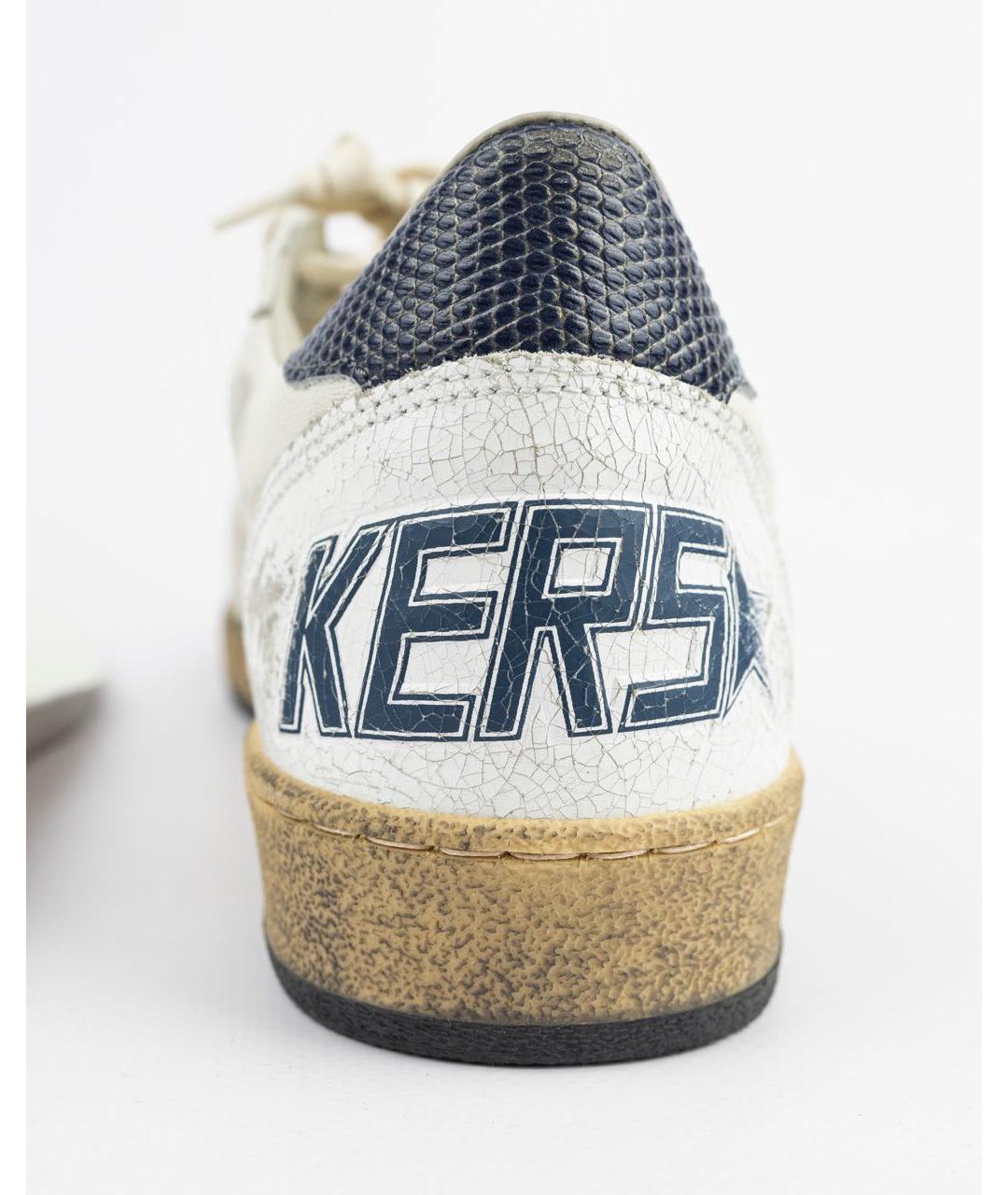 GOLDEN GOOSE DELUXE BRAND Белые кожаные низкие кроссовки / кеды, фото 4