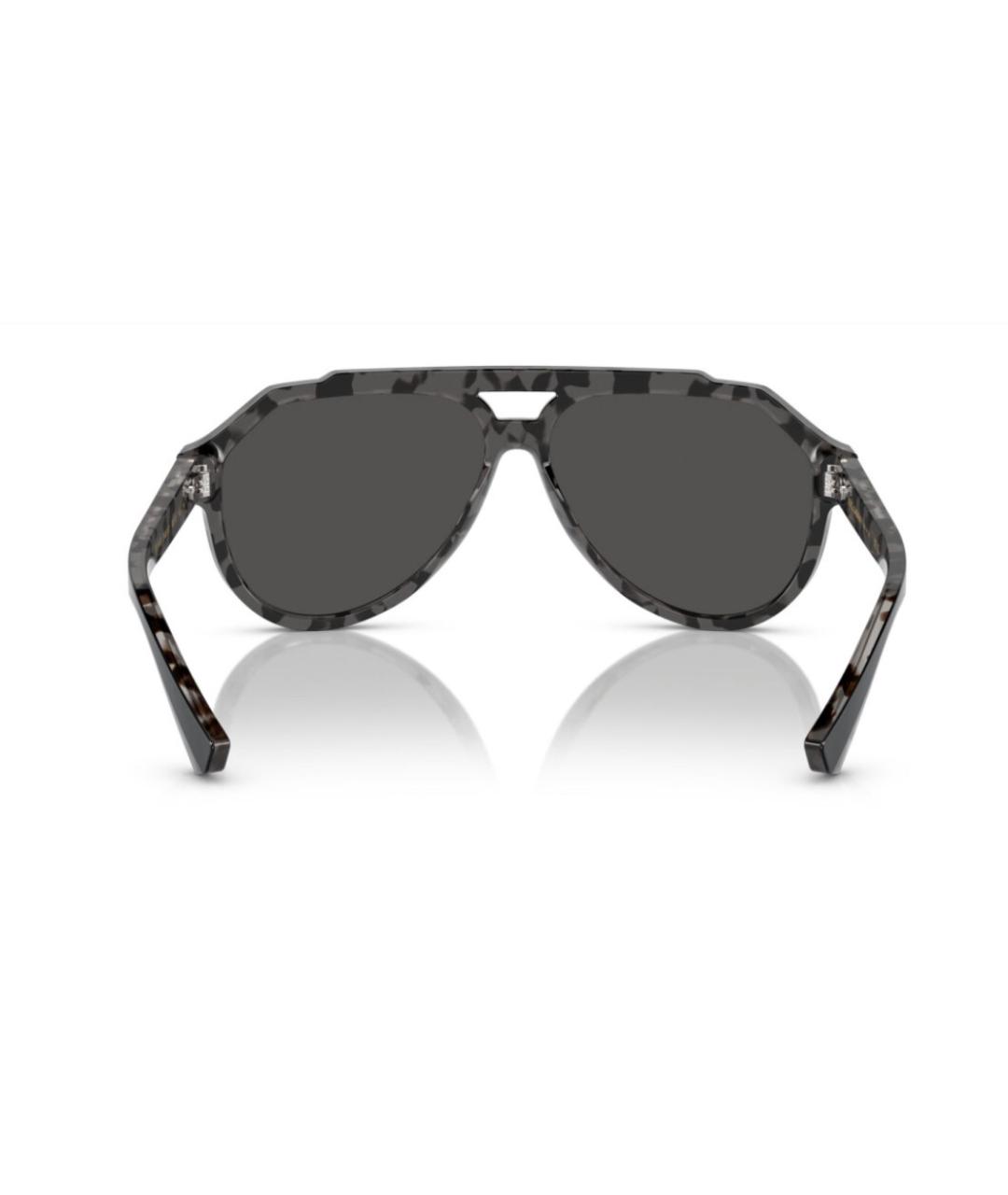 DOLCE&GABBANA Черные пластиковые солнцезащитные очки, фото 5