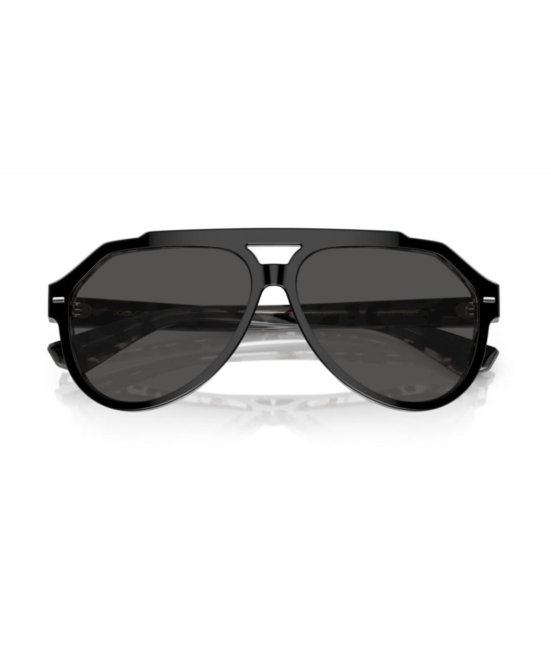 DOLCE&GABBANA Черные пластиковые солнцезащитные очки, фото 6