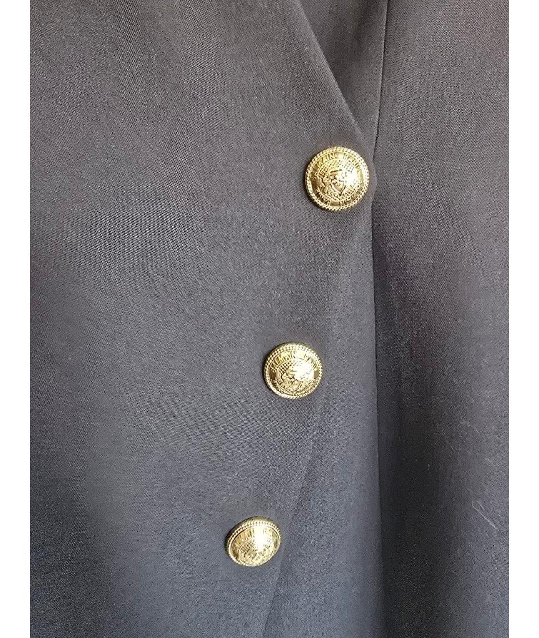 BALMAIN Черное шерстяное вечернее платье, фото 4