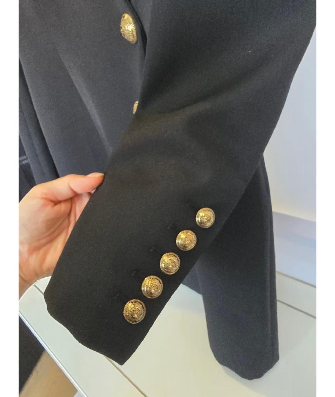 BALMAIN Черное шерстяное вечернее платье, фото 5