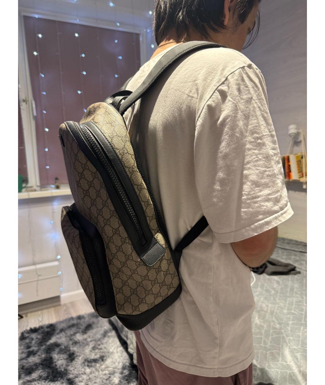 GUCCI Коричневый рюкзак, фото 4