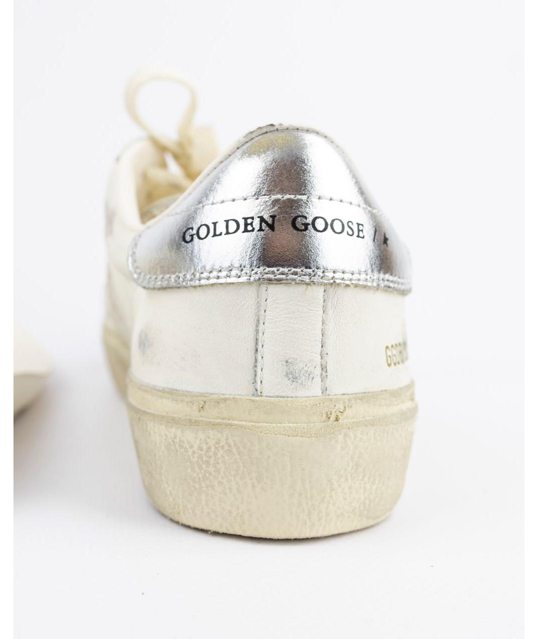 GOLDEN GOOSE DELUXE BRAND Белые кожаные низкие кроссовки / кеды, фото 4