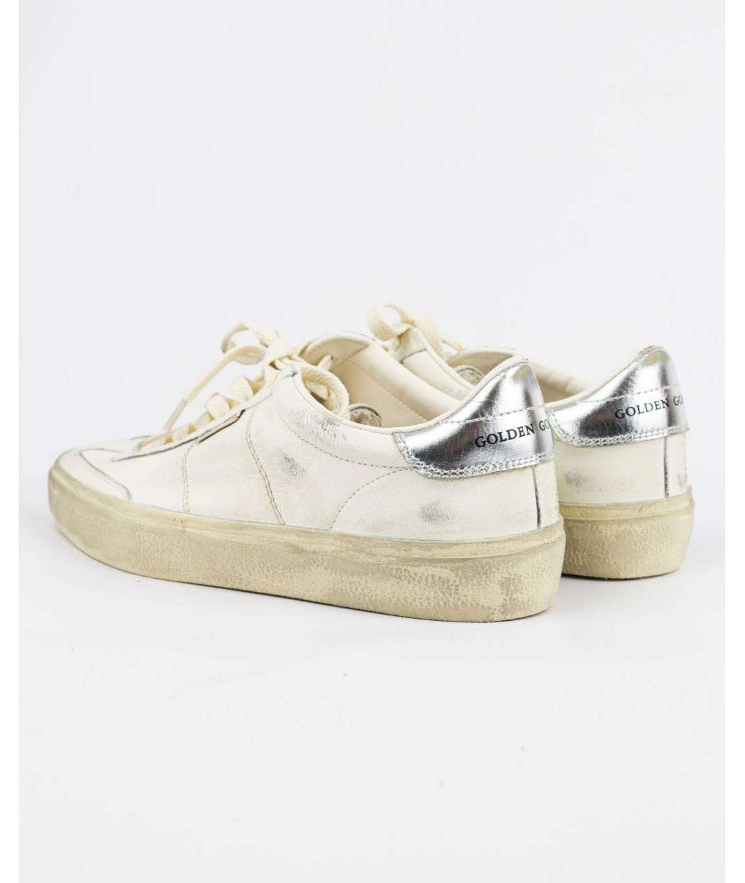 GOLDEN GOOSE DELUXE BRAND Белые кожаные низкие кроссовки / кеды, фото 5