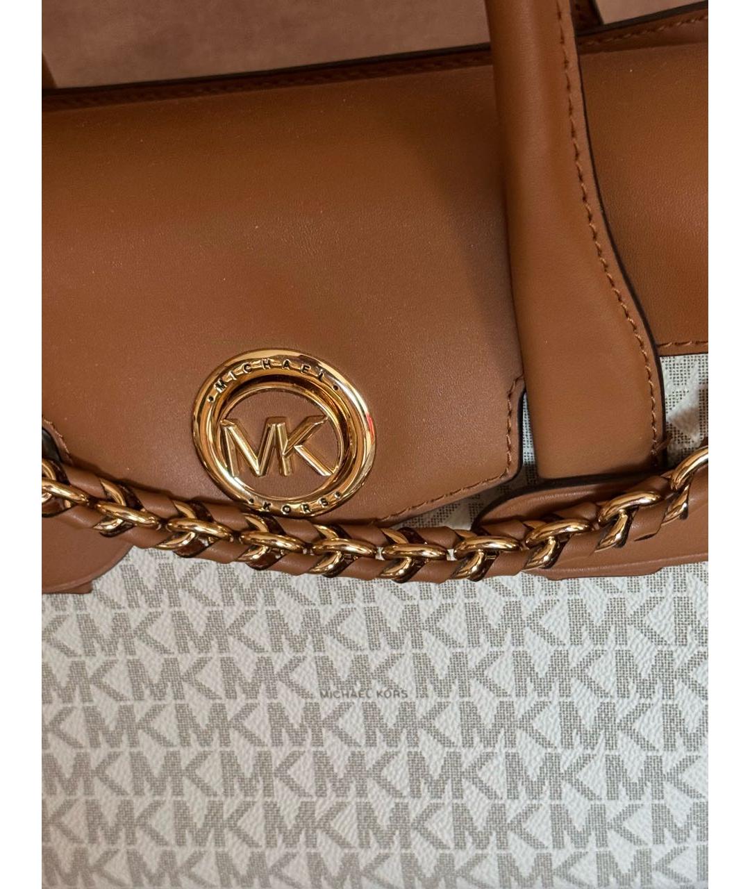 MICHAEL MICHAEL KORS Коричневая сумка тоут из искусственной кожи, фото 2
