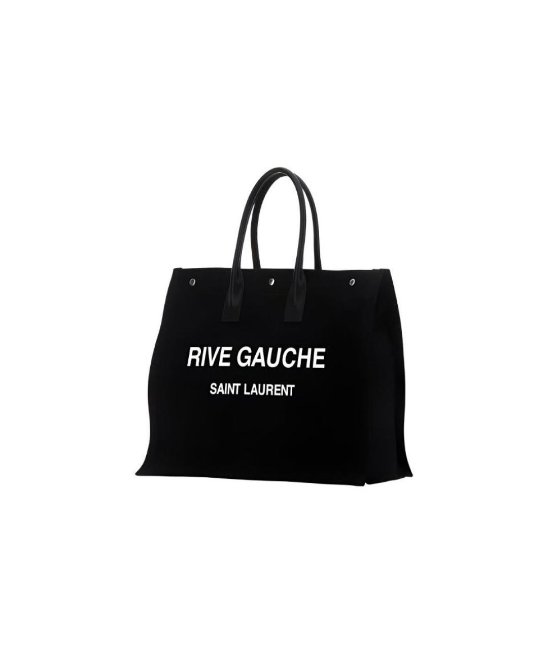 SAINT LAURENT Черная сумка тоут, фото 2