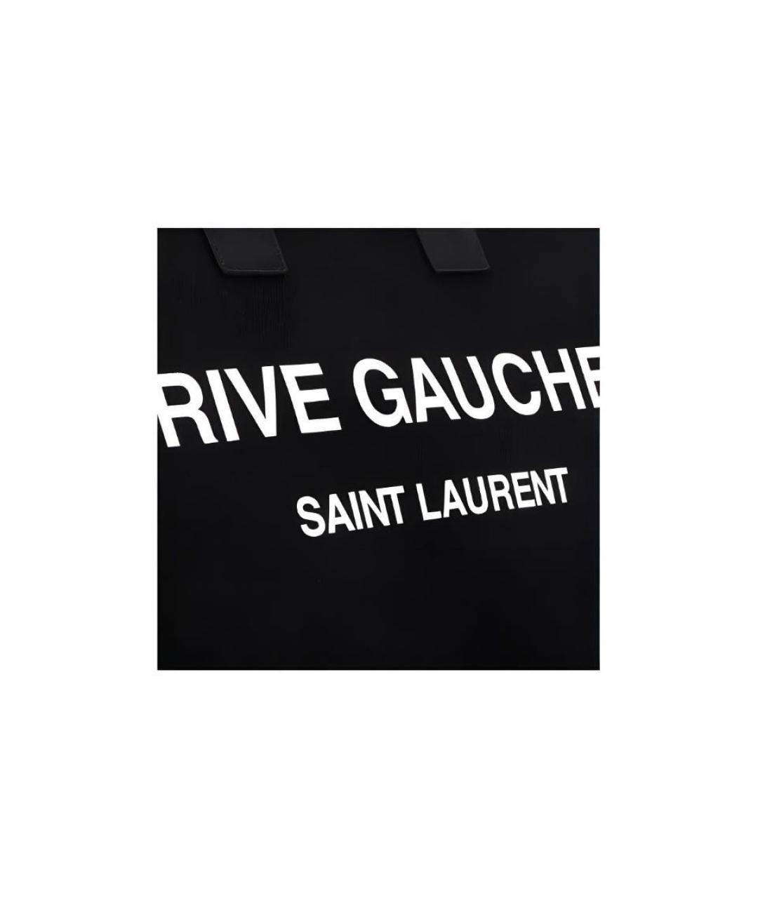SAINT LAURENT Черная сумка тоут, фото 4