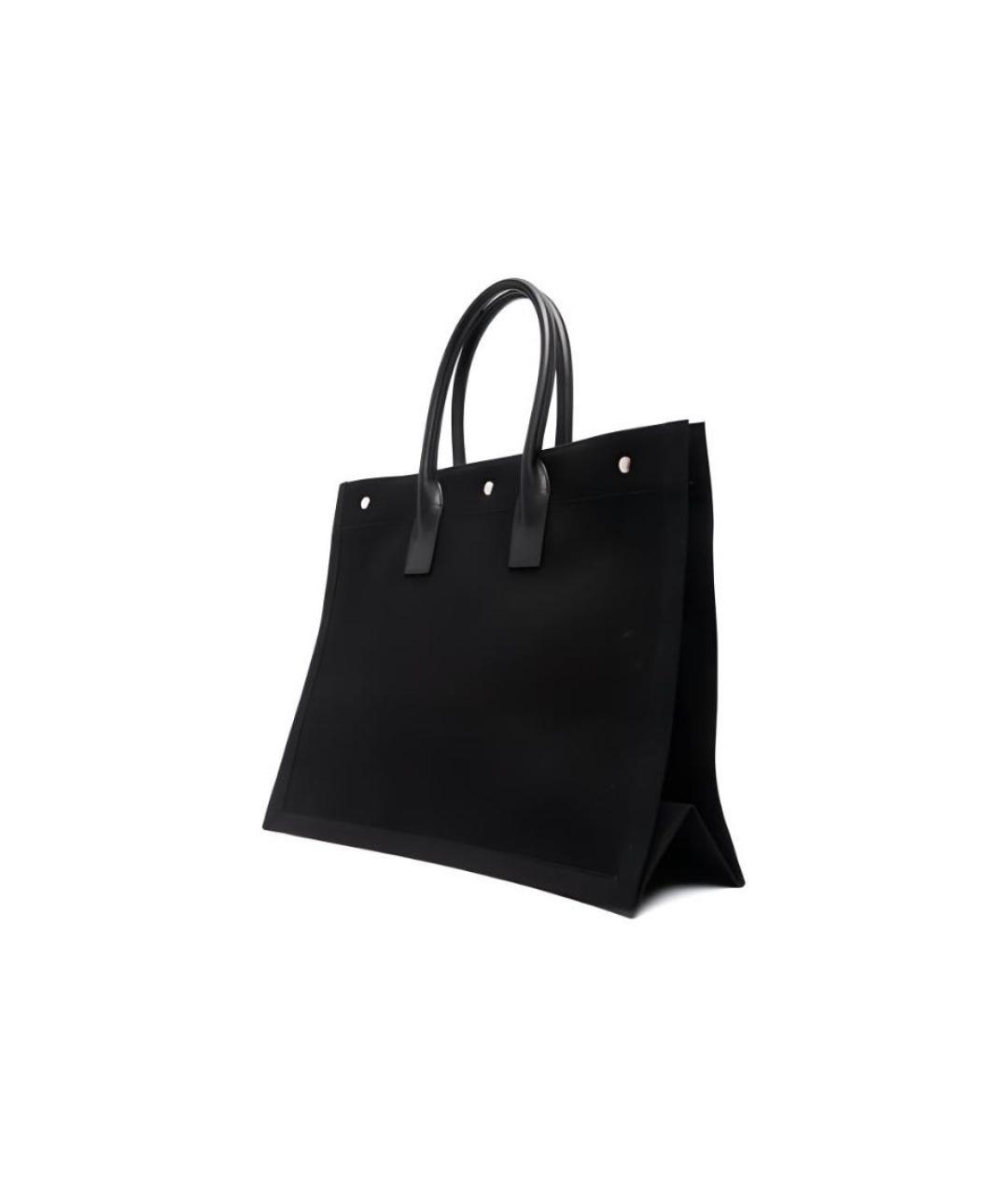 SAINT LAURENT Черная сумка тоут, фото 3