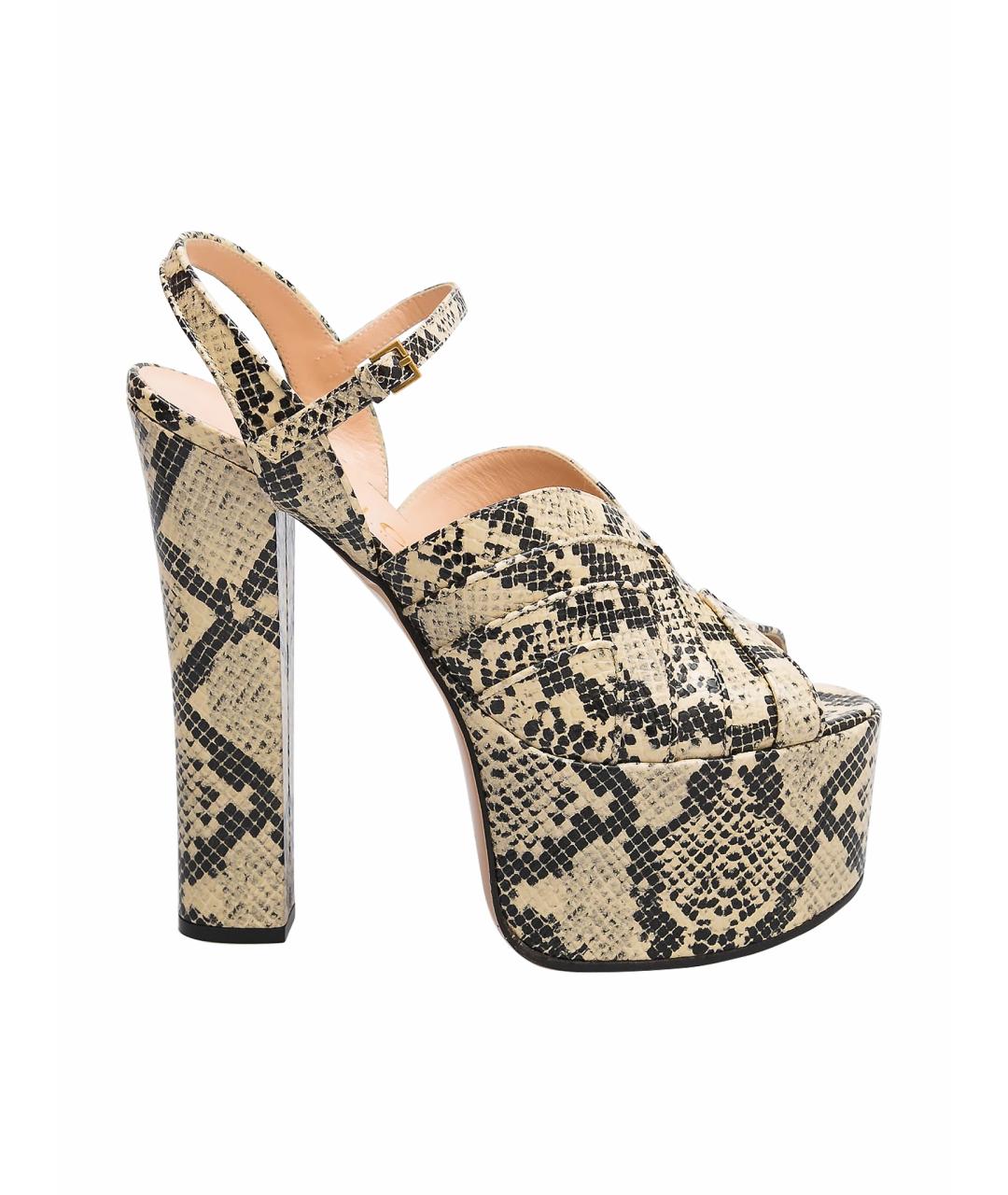 GUCCI Мульти кожаные босоножки, фото 1
