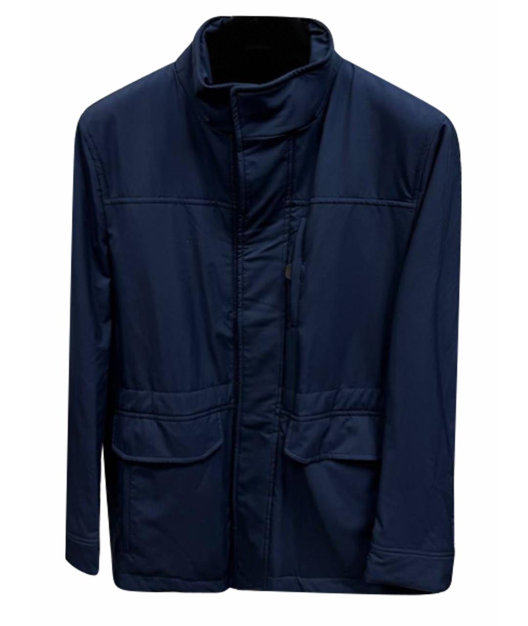 BRIONI Темно-синяя полиамидовая куртка, фото 1