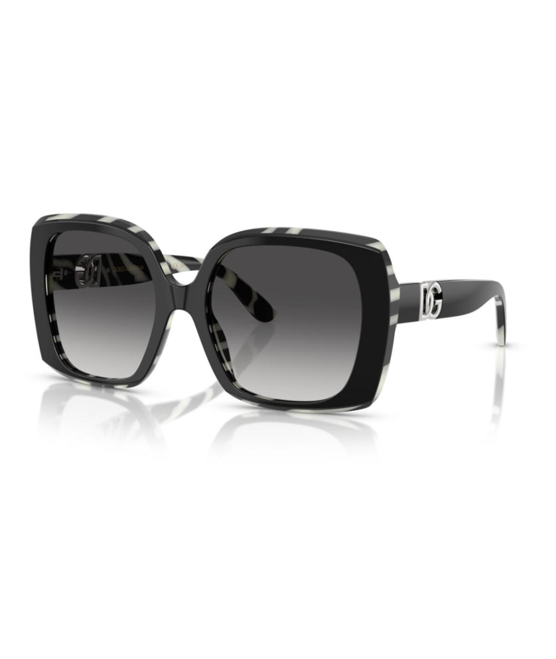 DOLCE&GABBANA Черные пластиковые солнцезащитные очки, фото 7