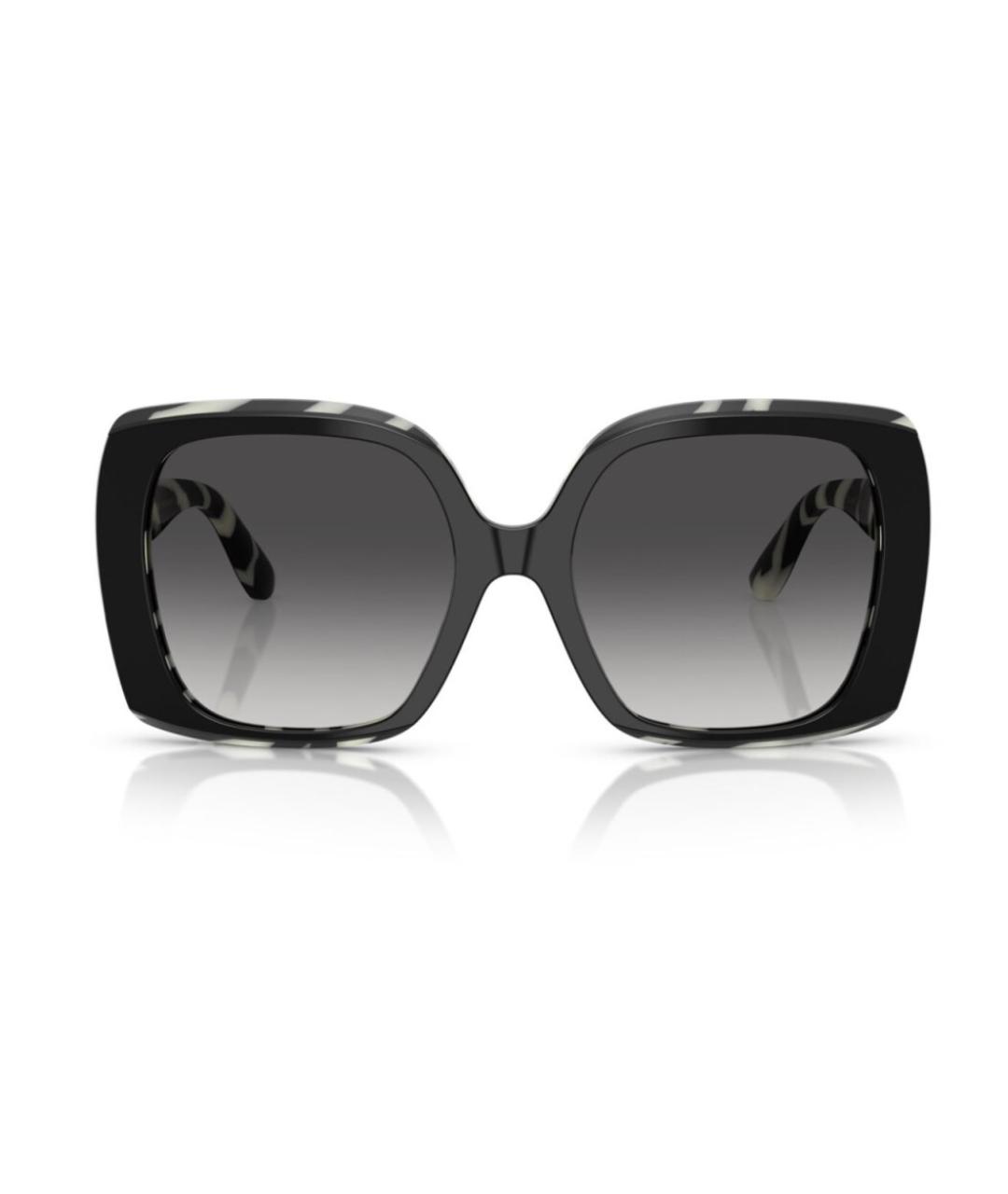 DOLCE&GABBANA Черные пластиковые солнцезащитные очки, фото 2