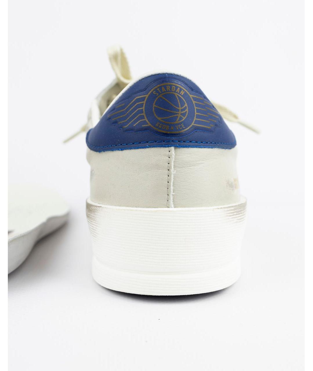 GOLDEN GOOSE DELUXE BRAND Белые кожаные низкие кроссовки / кеды, фото 3