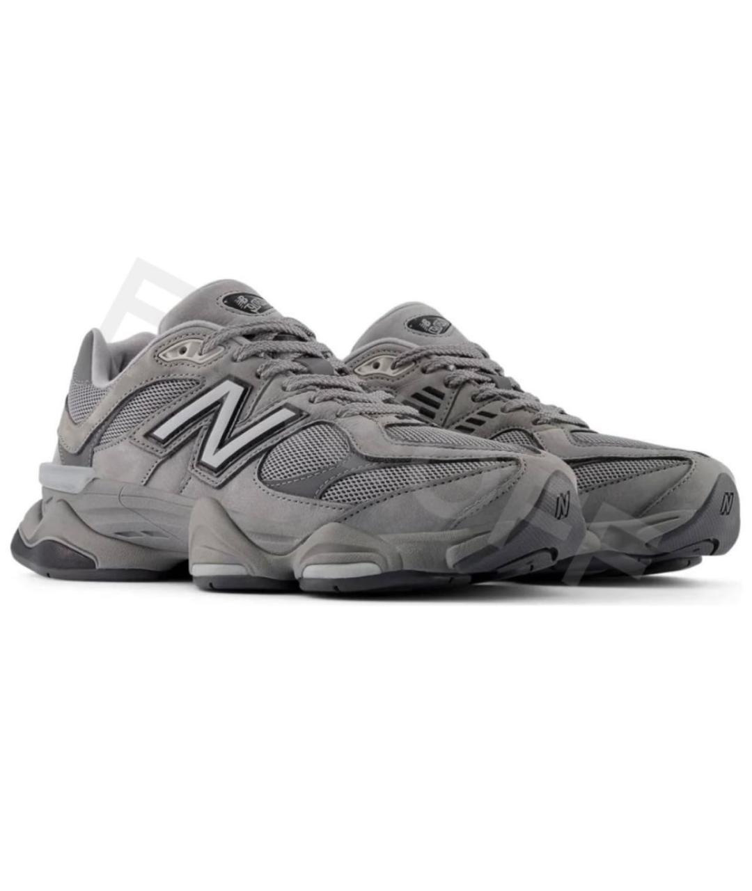 NEW BALANCE Антрацитовые текстильные низкие кроссовки / кеды, фото 4