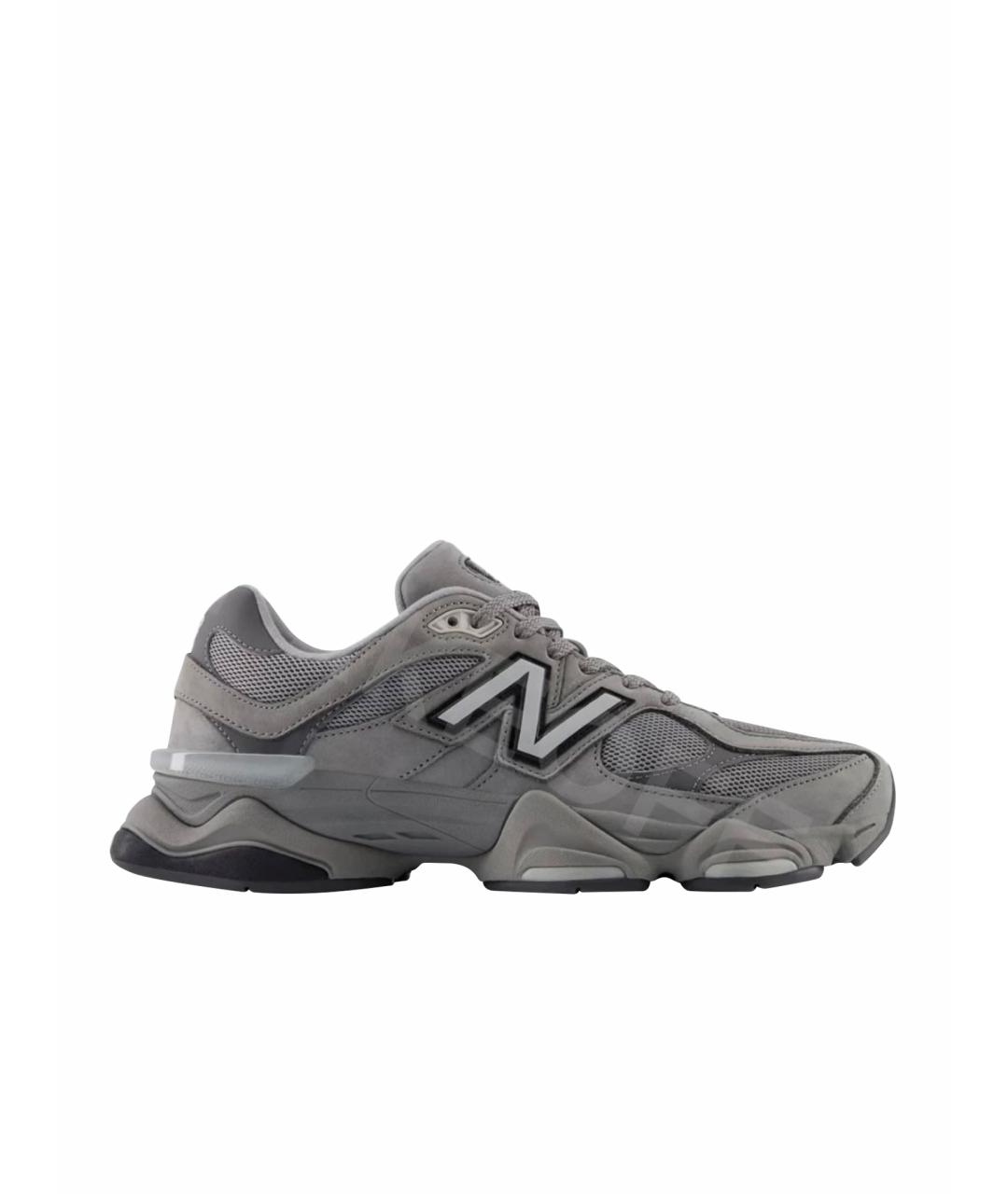 NEW BALANCE Антрацитовые текстильные низкие кроссовки / кеды, фото 1