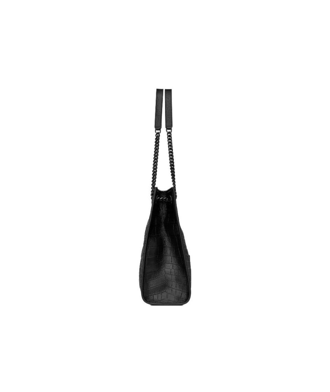 SAINT LAURENT Черная сумка тоут, фото 3
