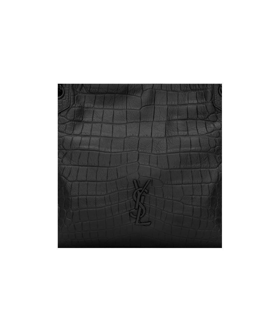 SAINT LAURENT Черная сумка тоут, фото 5