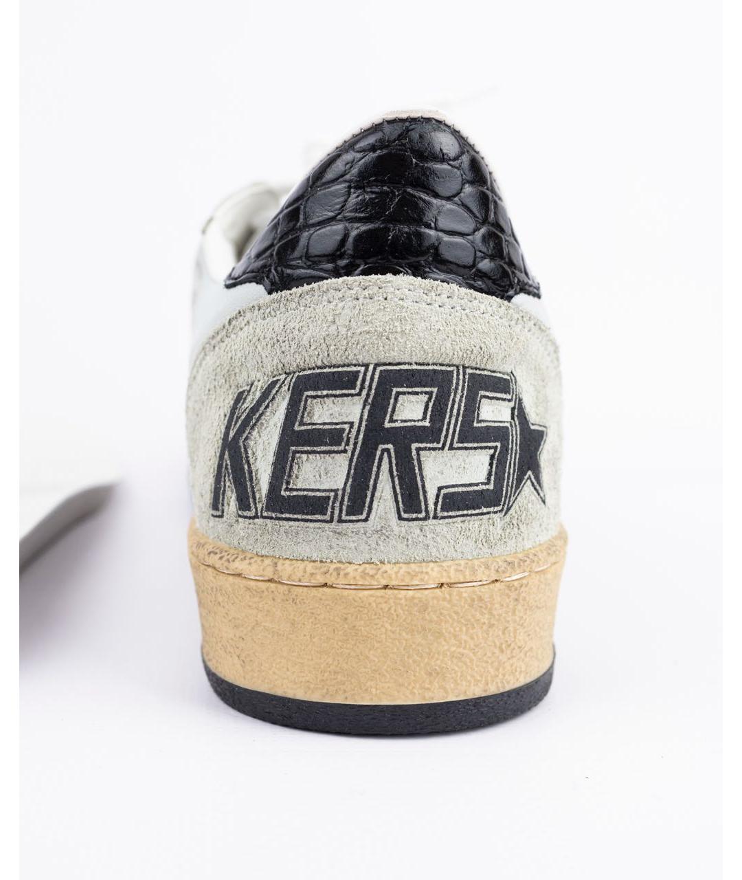 GOLDEN GOOSE DELUXE BRAND Белые кожаные низкие кроссовки / кеды, фото 4