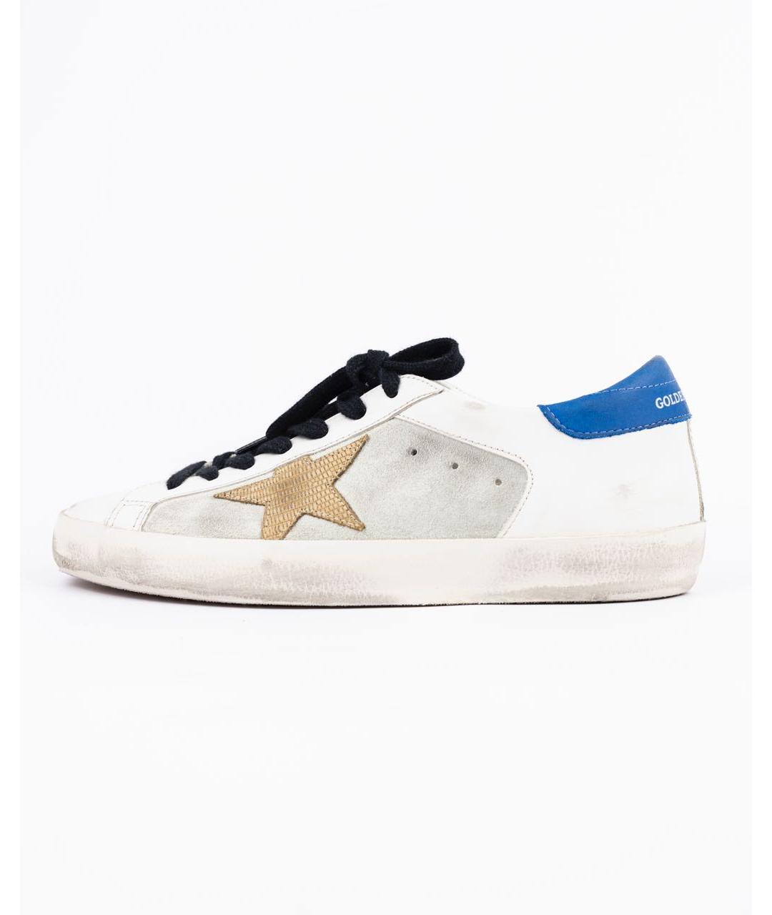 GOLDEN GOOSE DELUXE BRAND Белые кожаные низкие кроссовки / кеды, фото 6