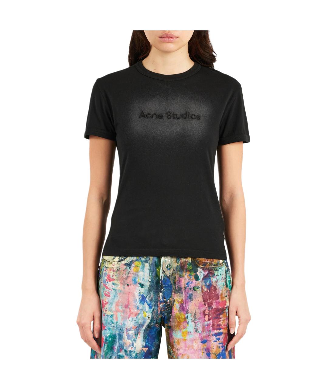 ACNE STUDIOS Черная футболка, фото 5