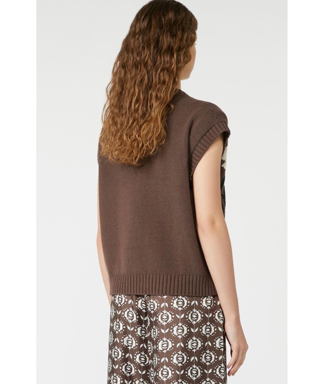 WEEKEND MAX MARA Коричневый жилет, фото 2