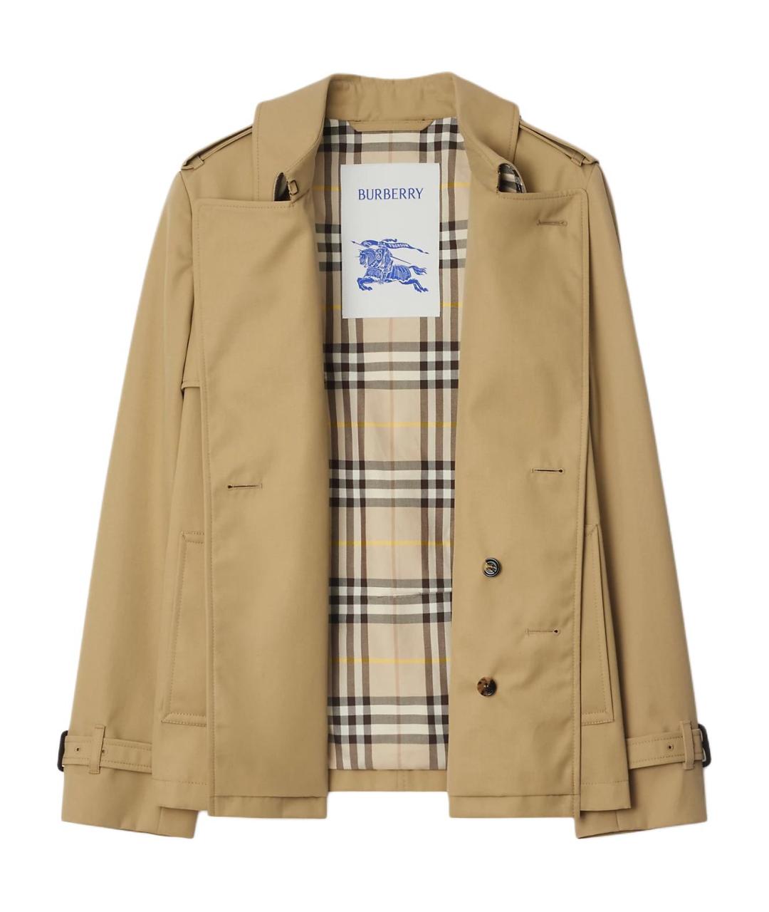 BURBERRY Бежевый тренч/плащ, фото 2