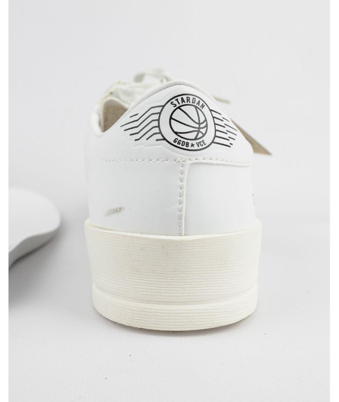 GOLDEN GOOSE DELUXE BRAND Белые кожаные низкие кроссовки / кеды, фото 4