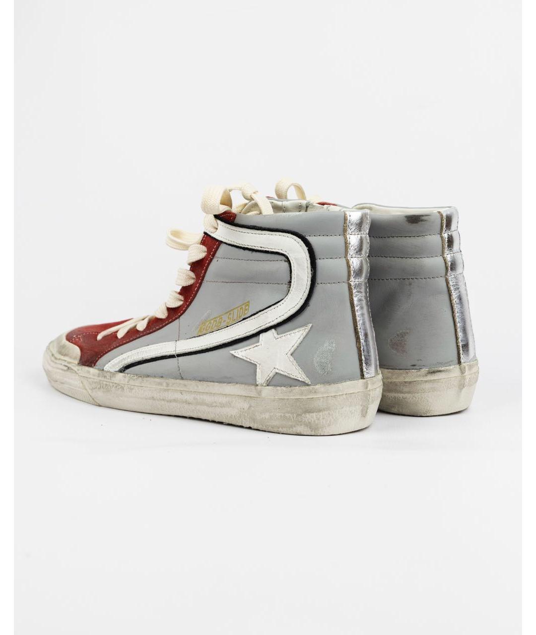 GOLDEN GOOSE DELUXE BRAND Белые кожаные низкие кроссовки / кеды, фото 3
