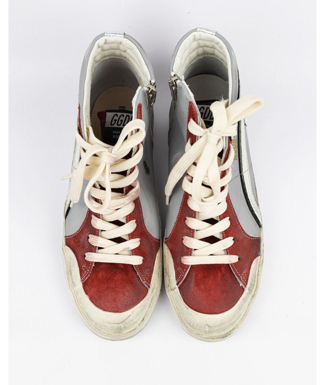 GOLDEN GOOSE DELUXE BRAND Белые кожаные низкие кроссовки / кеды, фото 2