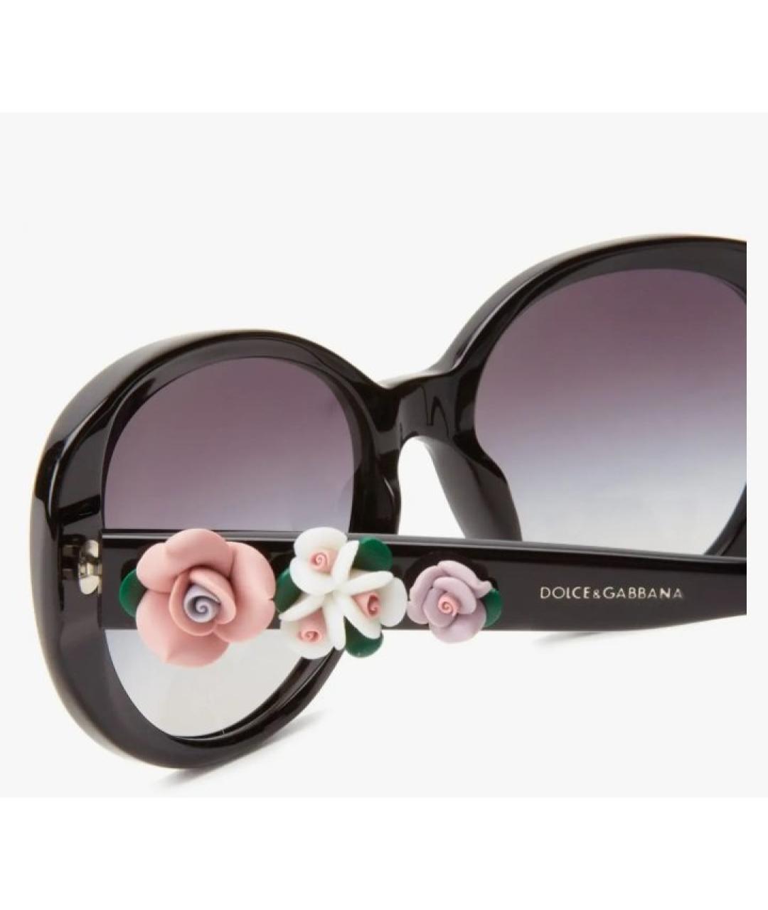 DOLCE&GABBANA Черные солнцезащитные очки, фото 4