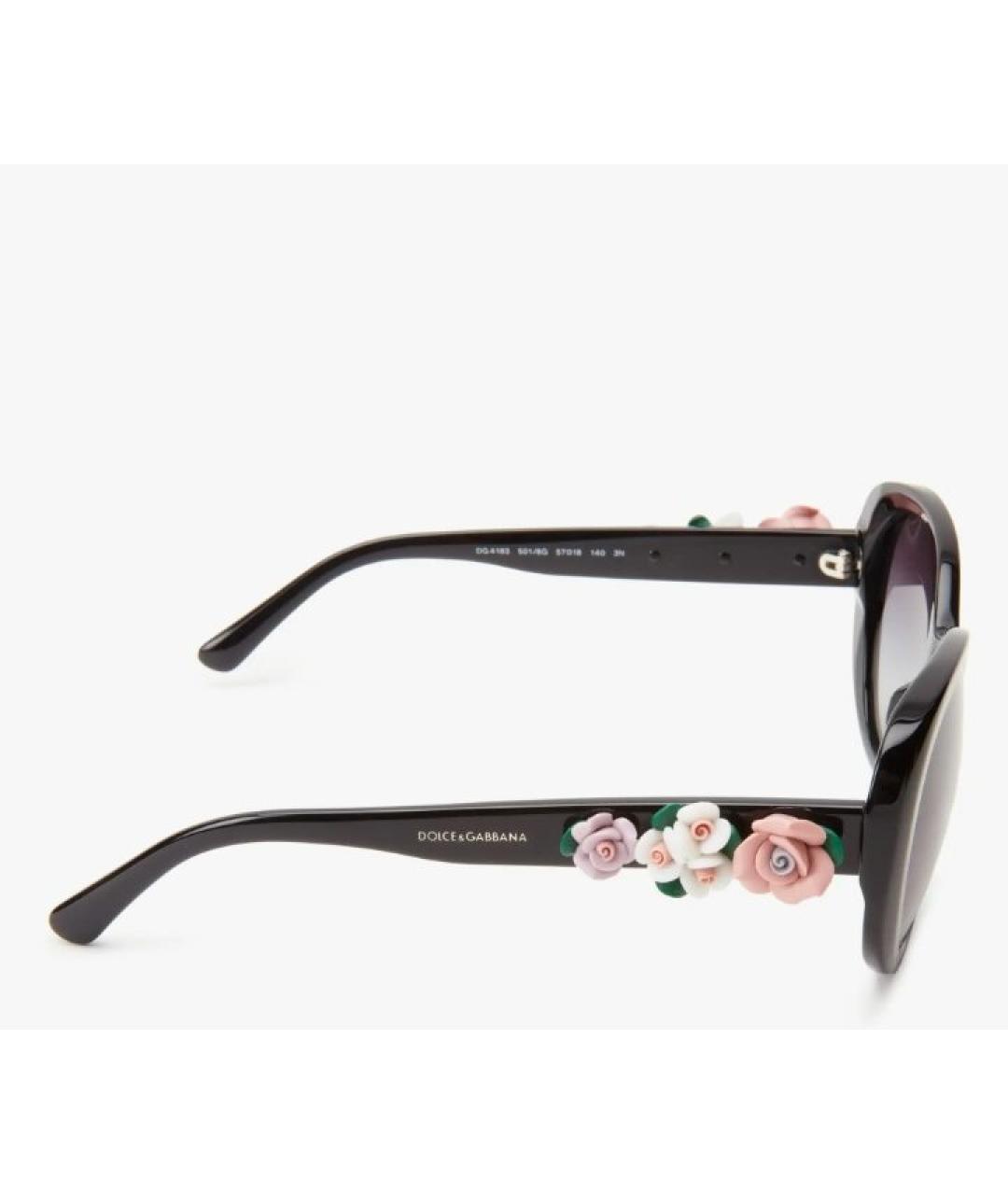 DOLCE&GABBANA Черные солнцезащитные очки, фото 3